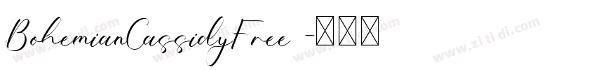 BohemianCassidyFree 字体转换